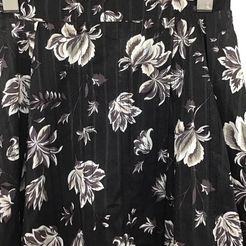 アズールバイマウジー AZUL BY MOUSSY スカート ロングスカート ロングスカート フレアスカート S プリント 黒 / ブラック / black レディース USED 古着 中古 10159678