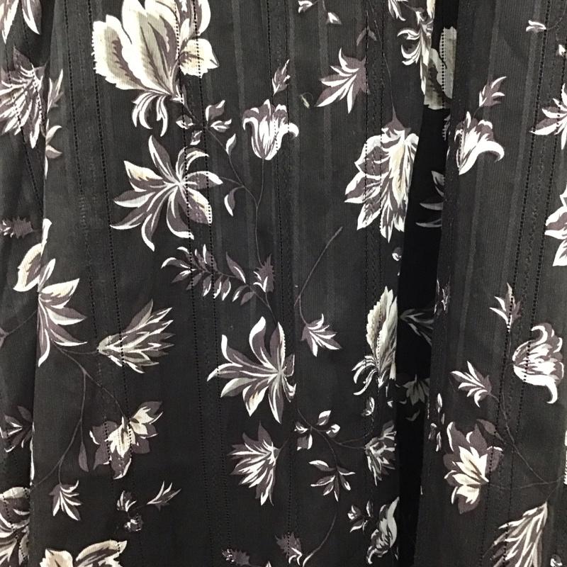アズールバイマウジー AZUL BY MOUSSY スカート ロングスカート ロングスカート フレアスカート S プリント 黒 / ブラック / black レディース USED 古着 中古 10159678