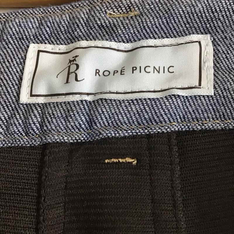 ロペピクニック ROPE  PICNIC パンツ デニム、ジーンズ デニムパンツ ワイドパンツ カジュアルパンツ ストレッチ 36インチ 無地 インディゴ / インディゴ / Indigo レディース USED 古着 中古 10159679