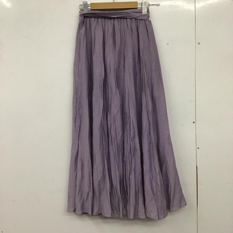 テチチ Techichi スカート ロングスカート ロングスカート フレアスカート カジュアルスカート S 無地 紫 / パープル / purple レディース USED 古着 中古 10159680