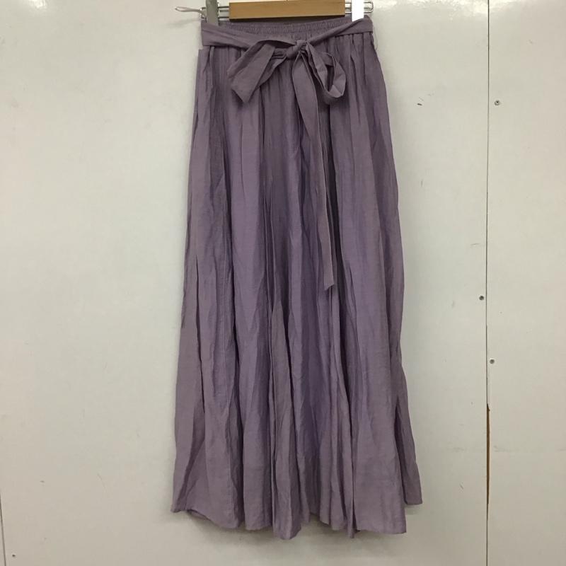 テチチ Techichi スカート ロングスカート ロングスカート フレアスカート カジュアルスカート S 無地 紫 / パープル / purple レディース USED 古着 中古 10159680