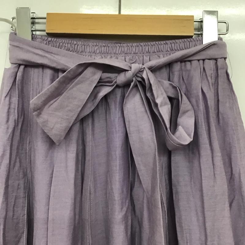 テチチ Techichi スカート ロングスカート ロングスカート フレアスカート カジュアルスカート S 無地 紫 / パープル / purple レディース USED 古着 中古 10159680