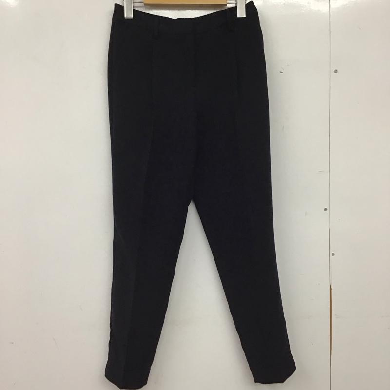 プラステ PLST パンツ スラックス スラックス スリムパンツ センタータック M 無地 紺 / ネイビー / navy レディース USED 古着 中古 10159682