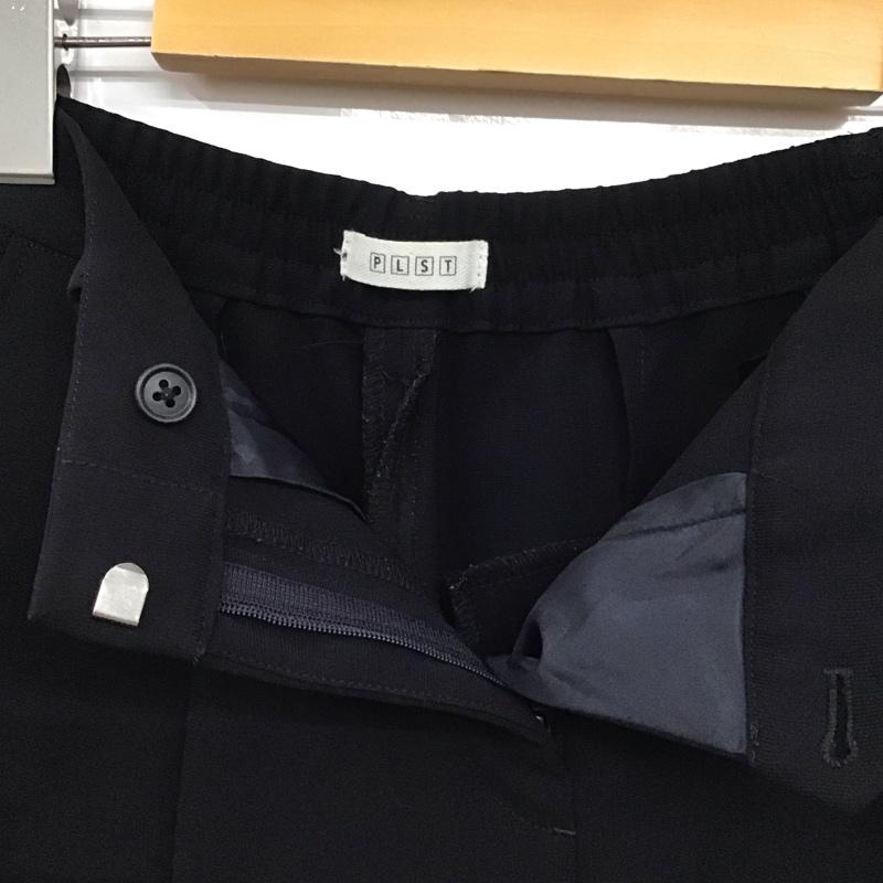 プラステ PLST パンツ スラックス スラックス スリムパンツ センタータック M 無地 紺 / ネイビー / navy レディース USED 古着 中古 10159682