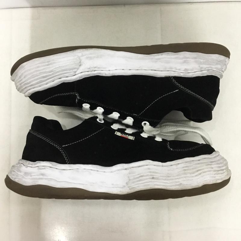 メゾンミハラヤスヒロ Maison MIHARA YASUHIRO スニーカー スニーカー A15FW702 ローカットスニーカー 47 箱有 ロゴ、文字 黒 / ブラック / black X 白 / ホワイト / white メンズ USED 古着 中古 10159684