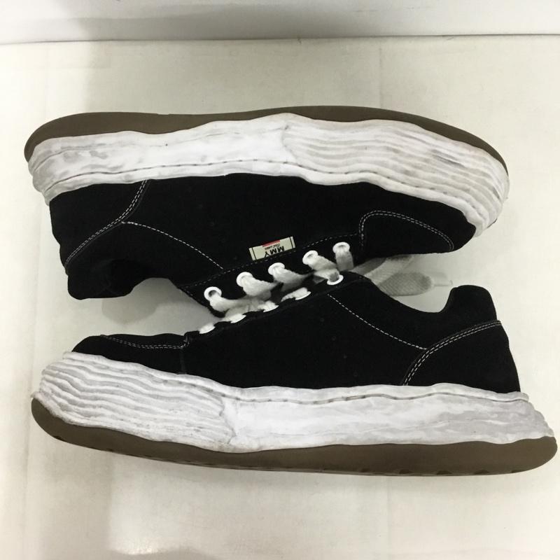 メゾンミハラヤスヒロ Maison MIHARA YASUHIRO スニーカー スニーカー A15FW702 ローカットスニーカー 47 箱有 ロゴ、文字 黒 / ブラック / black X 白 / ホワイト / white メンズ USED 古着 中古 10159684