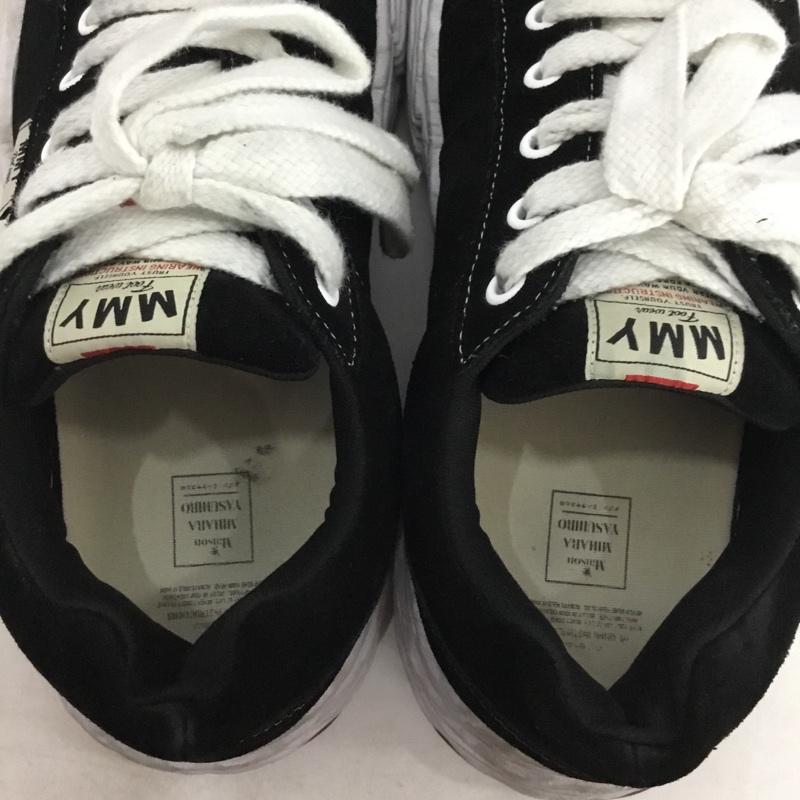 メゾンミハラヤスヒロ Maison MIHARA YASUHIRO スニーカー スニーカー A15FW702 ローカットスニーカー 47 箱有 ロゴ、文字 黒 / ブラック / black X 白 / ホワイト / white メンズ USED 古着 中古 10159684