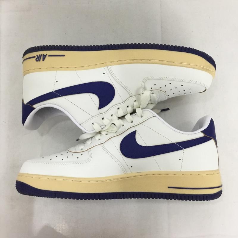 ナイキ NIKE スニーカー スニーカー FQ8103-133 WMNS AIR FORCE 1 07 29cm 箱有 29.0cm ロゴ、文字 白 / ホワイト / white X 紺 / ネイビー / navy メンズ USED 古着 中古 10159685