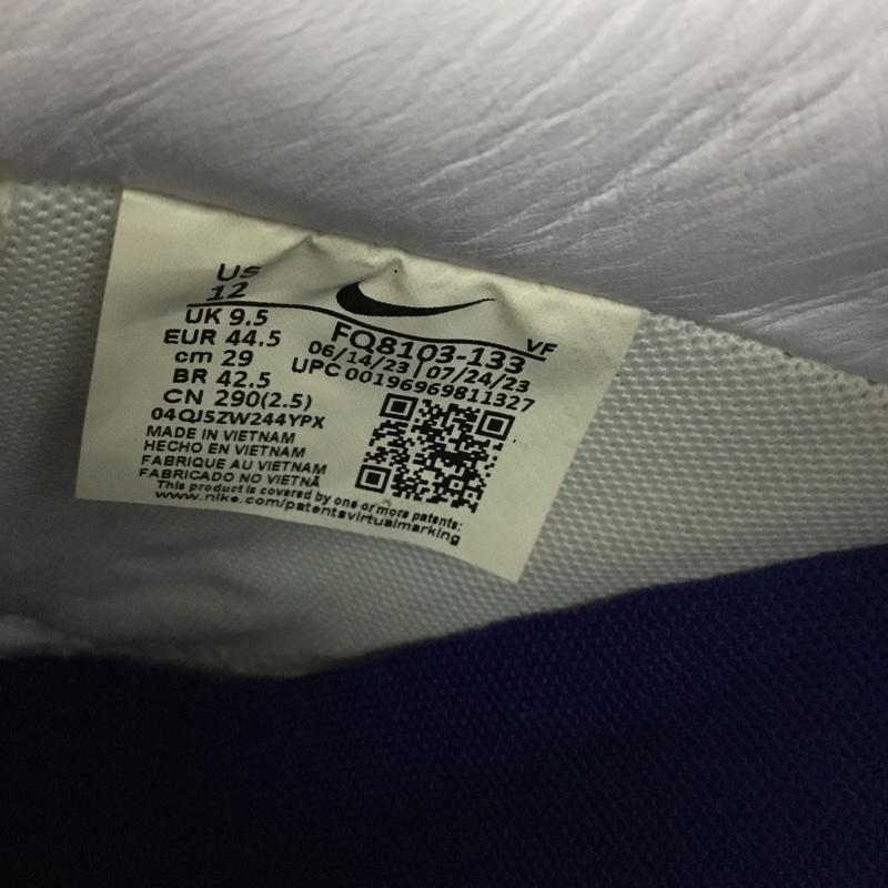 ナイキ NIKE スニーカー スニーカー FQ8103-133 WMNS AIR FORCE 1 07 29cm 箱有 29.0cm ロゴ、文字 白 / ホワイト / white X 紺 / ネイビー / navy メンズ USED 古着 中古 10159685