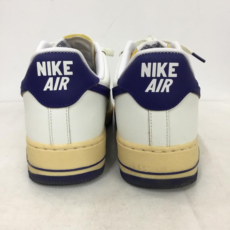 ナイキ NIKE スニーカー スニーカー FQ8103-133 WMNS AIR FORCE 1 07 29cm 箱有 29.0cm ロゴ、文字 白 / ホワイト / white X 紺 / ネイビー / navy メンズ USED 古着 中古 10159685
