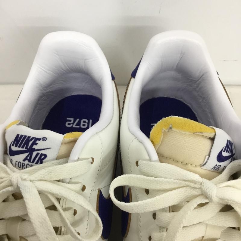 ナイキ NIKE スニーカー スニーカー FQ8103-133 WMNS AIR FORCE 1 07 29cm 箱有 29.0cm ロゴ、文字 白 / ホワイト / white X 紺 / ネイビー / navy メンズ USED 古着 中古 10159685
