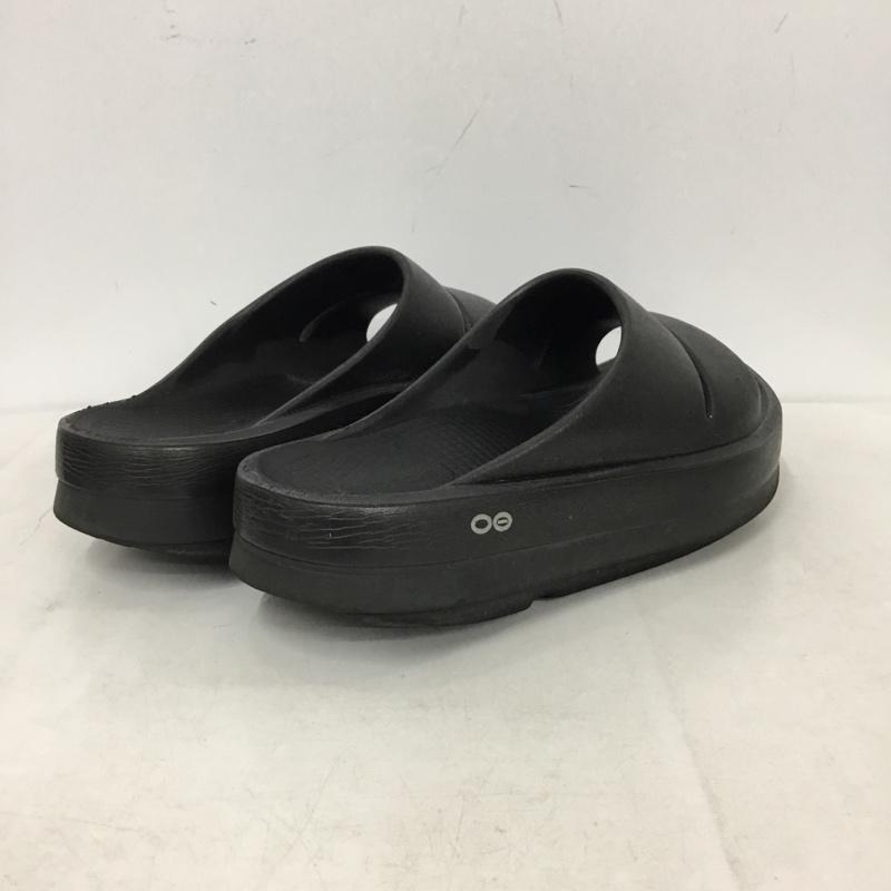 ウーフォス OOFOS サンダル サンダル Titanium Mirror W11 EU42 箱有 ロゴ、文字 黒 / ブラック / black メンズ USED 古着 中古 10159686