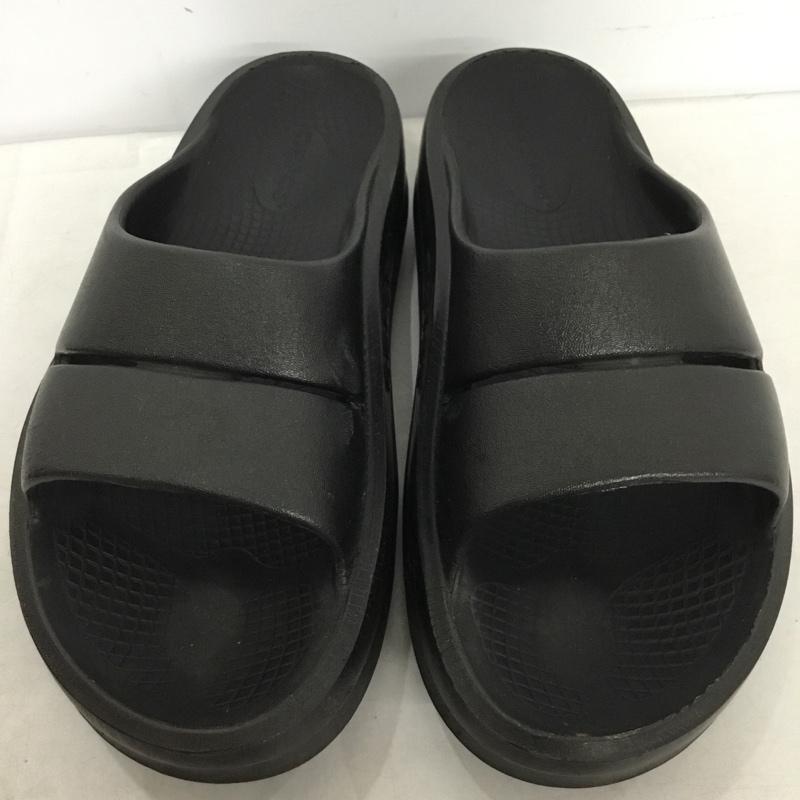 ウーフォス OOFOS サンダル サンダル Titanium Mirror W11 EU42 箱有 ロゴ、文字 黒 / ブラック / black メンズ USED 古着 中古 10159686