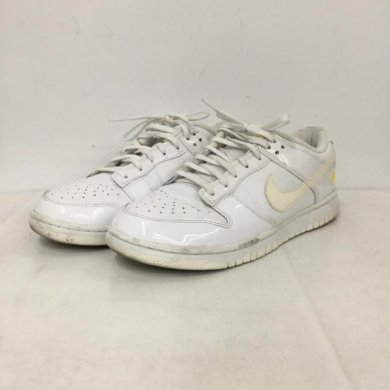 ナイキ NIKE スニーカー スニーカー FD0803-100 WMNS DUNK LOW 26.5cm 26.5cm ロゴ、文字 白 / ホワイト / white X 黄 / イエロー / yellow メンズ USED 古着 中古 10159690