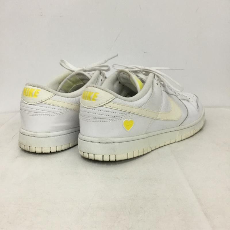 ナイキ NIKE スニーカー スニーカー FD0803-100 WMNS DUNK LOW 26.5cm 26.5cm ロゴ、文字 白 / ホワイト / white X 黄 / イエロー / yellow メンズ USED 古着 中古 10159690