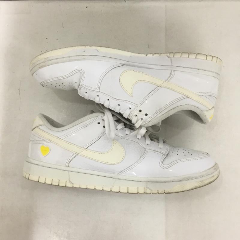 ナイキ NIKE スニーカー スニーカー FD0803-100 WMNS DUNK LOW 26.5cm 26.5cm ロゴ、文字 白 / ホワイト / white X 黄 / イエロー / yellow メンズ USED 古着 中古 10159690