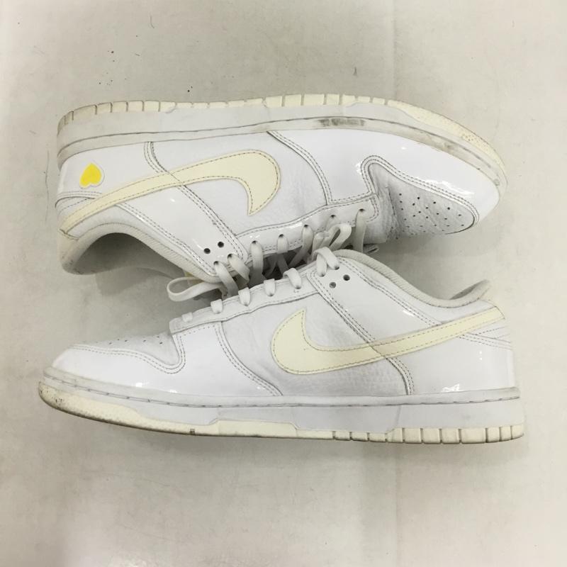 ナイキ NIKE スニーカー スニーカー FD0803-100 WMNS DUNK LOW 26.5cm 26.5cm ロゴ、文字 白 / ホワイト / white X 黄 / イエロー / yellow メンズ USED 古着 中古 10159690