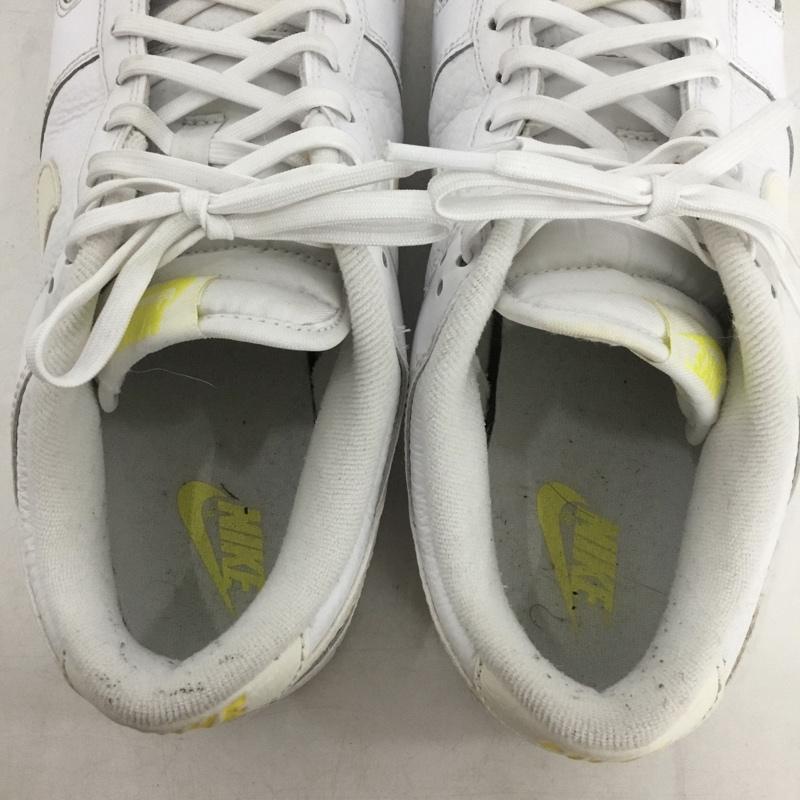 ナイキ NIKE スニーカー スニーカー FD0803-100 WMNS DUNK LOW 26.5cm 26.5cm ロゴ、文字 白 / ホワイト / white X 黄 / イエロー / yellow メンズ USED 古着 中古 10159690