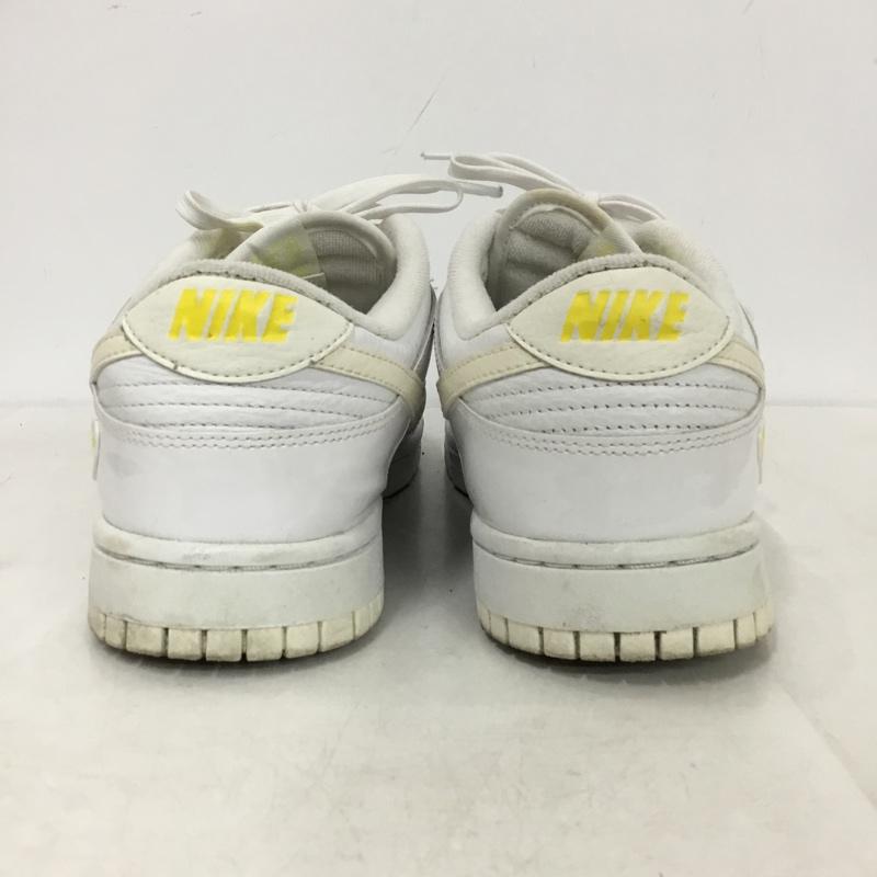 ナイキ NIKE スニーカー スニーカー FD0803-100 WMNS DUNK LOW 26.5cm 26.5cm ロゴ、文字 白 / ホワイト / white X 黄 / イエロー / yellow メンズ USED 古着 中古 10159690