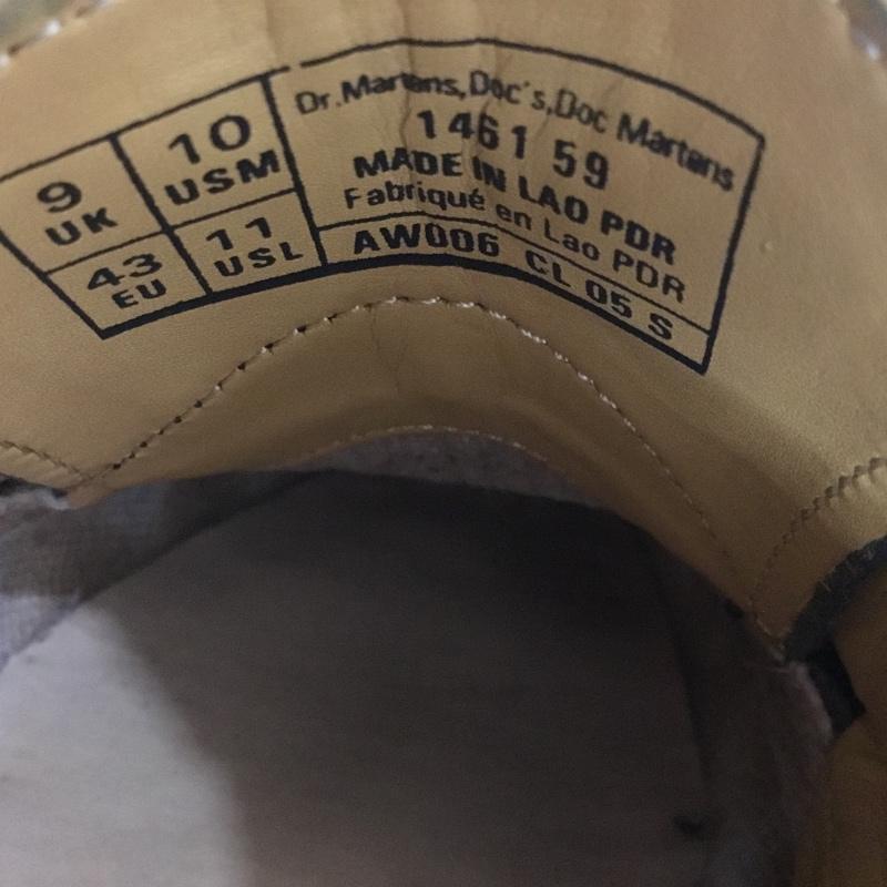 ドクターマーチン Dr.Martens カジュアルシューズ カジュアルシューズ 146159 3ホール レザーシューズ UK9 US：10 無地 黒 / ブラック / black メンズ USED 古着 中古 10159692