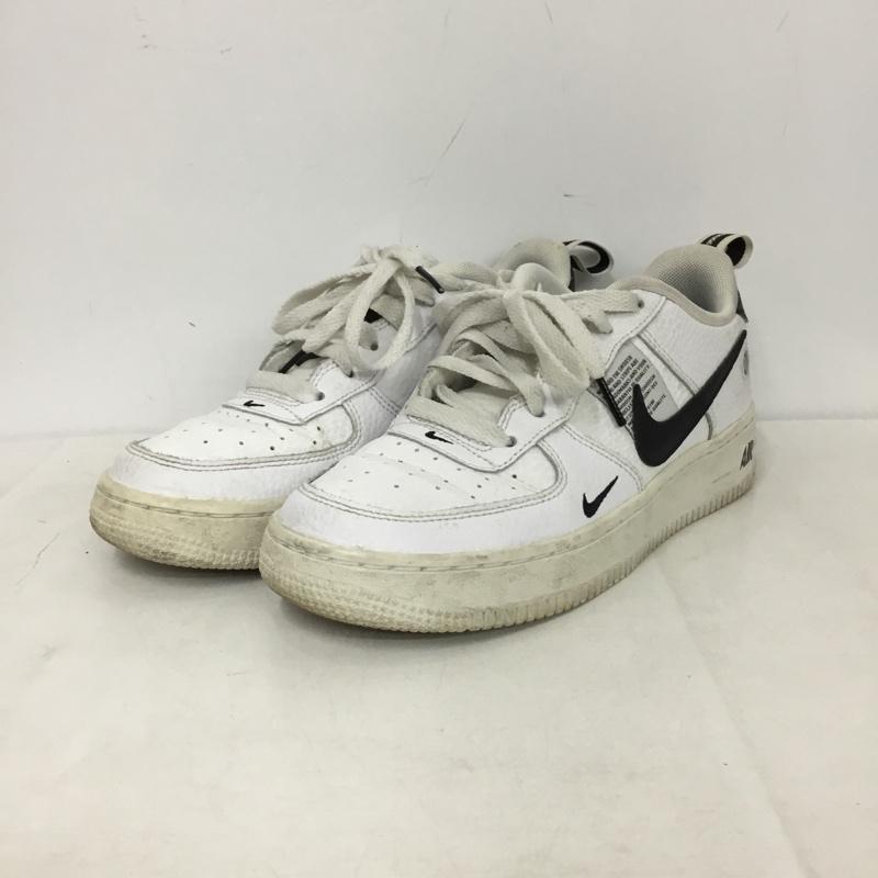 ナイキ NIKE スニーカー スニーカー AR1708-100 AIR FORCE 1 LV8 23.5cm 23.5cm ロゴ、文字 白 / ホワイト / white X 黒 / ブラック / black レディース USED 古着 中古 10159694