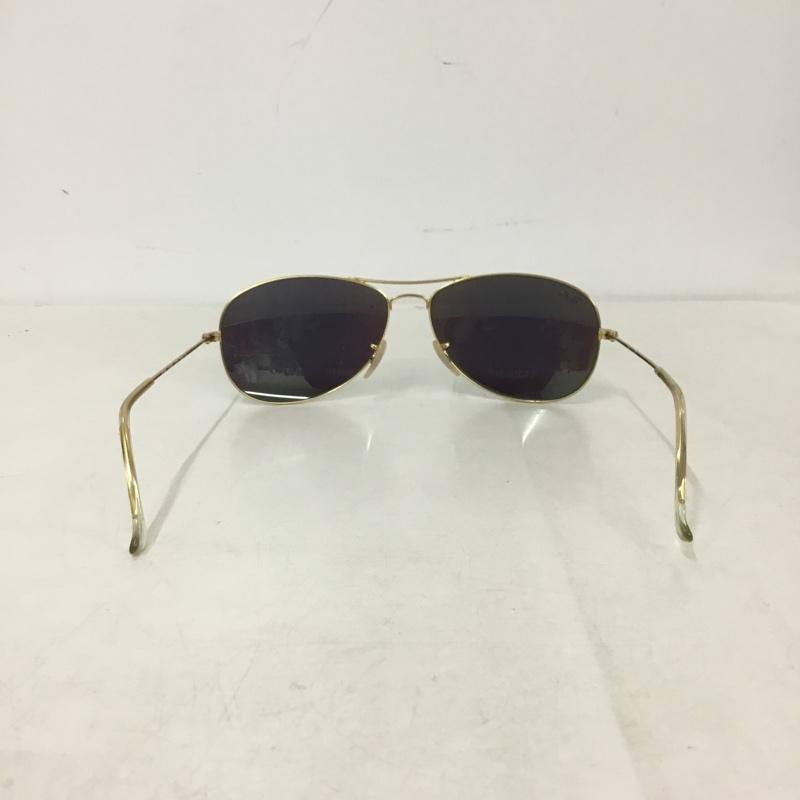 レイバン Ray-Ban めがね・サングラス サングラス RB3362 COCKPIT ミラーレンズ ロゴ、文字 金 / ゴールド / gold color メンズ USED 古着 中古 10159697