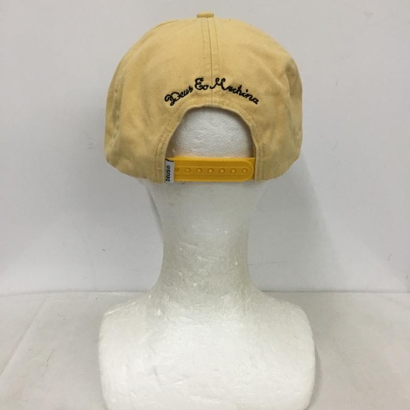 デウスエクスマキナ DEUS EX MACHINA 帽子 キャップ ロゴ コットン 刺繍 黄 / イエロー / yellow メンズ USED 古着 中古 10159699