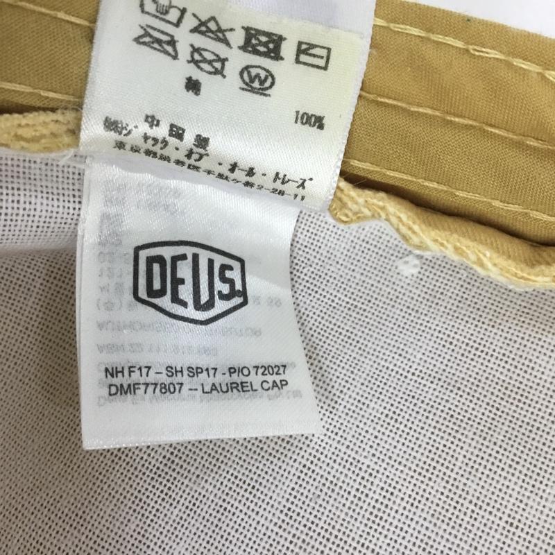 デウスエクスマキナ DEUS EX MACHINA 帽子 キャップ ロゴ コットン 刺繍 黄 / イエロー / yellow メンズ USED 古着 中古 10159699