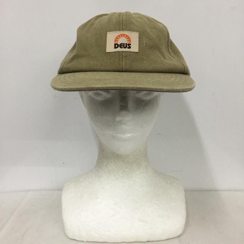 デウスエクスマキナ DEUS EX MACHINA 帽子 キャップ UTAH CANVAS CAP ロゴ、文字 ベージュ / ベージュ / beige メンズ USED 古着 中古 10159700