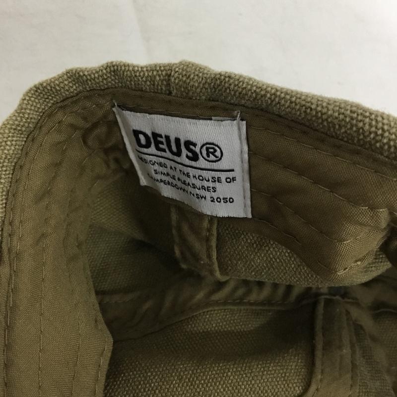 デウスエクスマキナ DEUS EX MACHINA 帽子 キャップ UTAH CANVAS CAP ロゴ、文字 ベージュ / ベージュ / beige メンズ USED 古着 中古 10159700