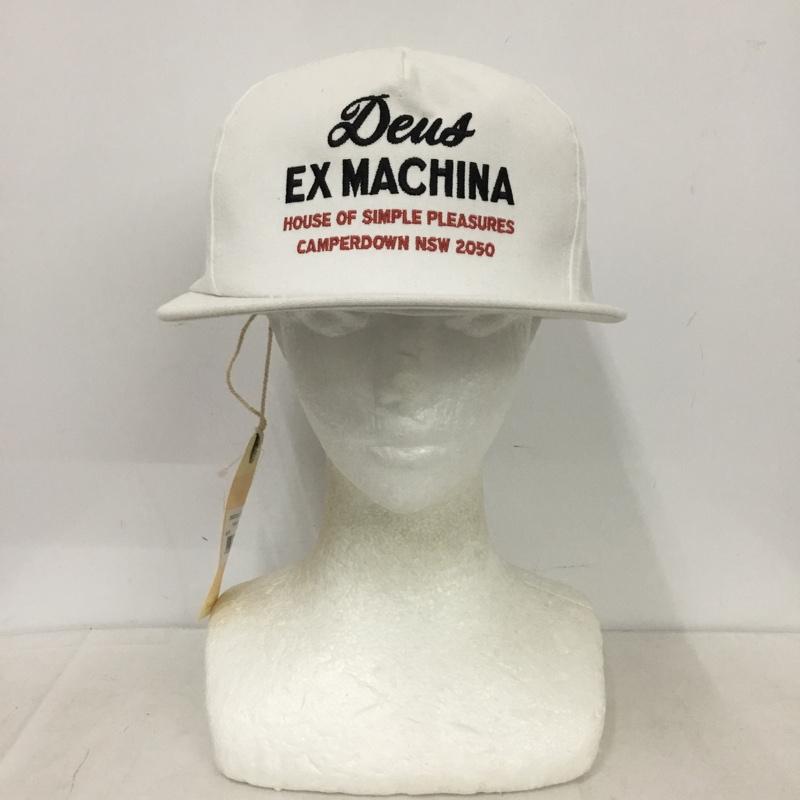 デウスエクスマキナ DEUS EX MACHINA 帽子 キャップ House cap ロゴ、文字 白 / ホワイト / white メンズ USED 古着 中古 10159701