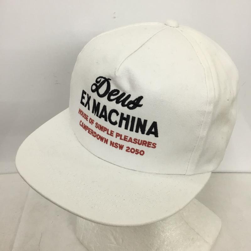 デウスエクスマキナ DEUS EX MACHINA 帽子 キャップ House cap ロゴ、文字 白 / ホワイト / white メンズ USED 古着 中古 10159701