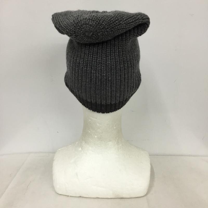 デウスエクスマキナ DEUS EX MACHINA 帽子 ニット帽 ロゴ、文字 灰 / グレー / gray X ダークグレー / ダークグレー / メンズ USED 古着 中古 10159703