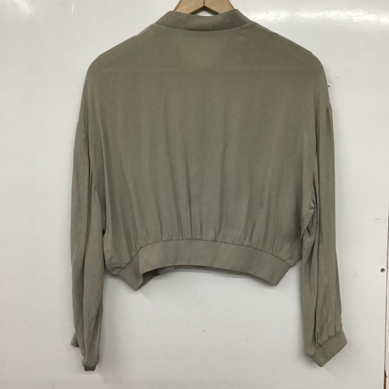ザラ ZARA ジャケット、上着 ジャンパー、ブルゾン 9479 245 804 シアー M 無地 グレージュ / グレージュ / レディース USED 古着 中古 10159708