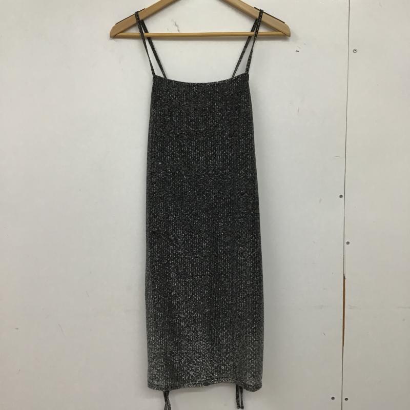 エモダ EMODA ワンピース ひざ丈スカート FREE 無地 黒 / ブラック / black レディース USED 古着 中古 10159710