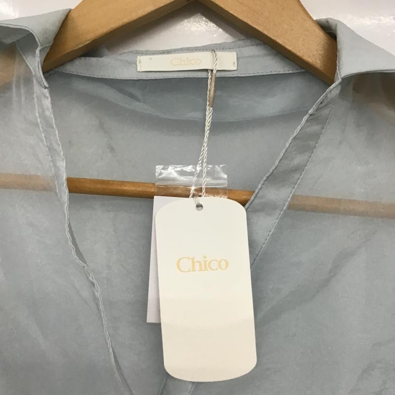 チコ CHICO シャツ、ブラウス 長袖 シアーシャツ FREE 無地 水色 / ライトブルー / レディース USED 古着 中古 10159711