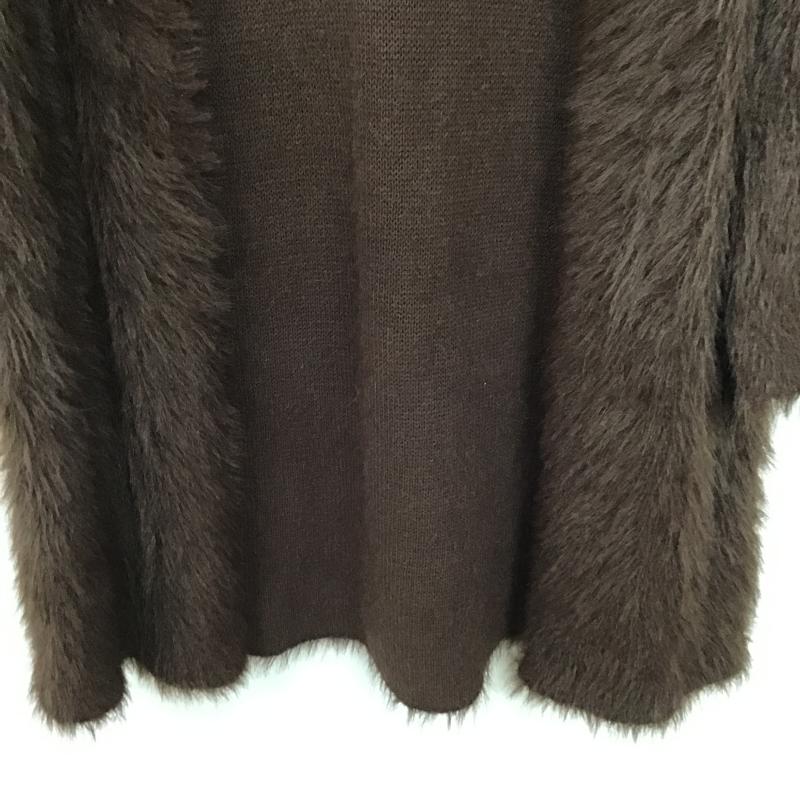 ローリーズファーム LOWRYS FARM カーディガン 長袖 FREE 無地 茶 / ブラウン / brown レディース USED 古着 中古 10159714