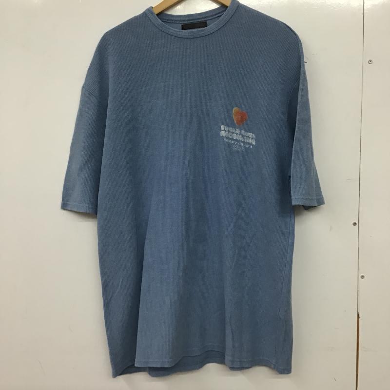 ザラ ZARA Tシャツ 半袖 4805/304/411 L 無地 水色 / ライトブルー / メンズ USED 古着 中古 10159718