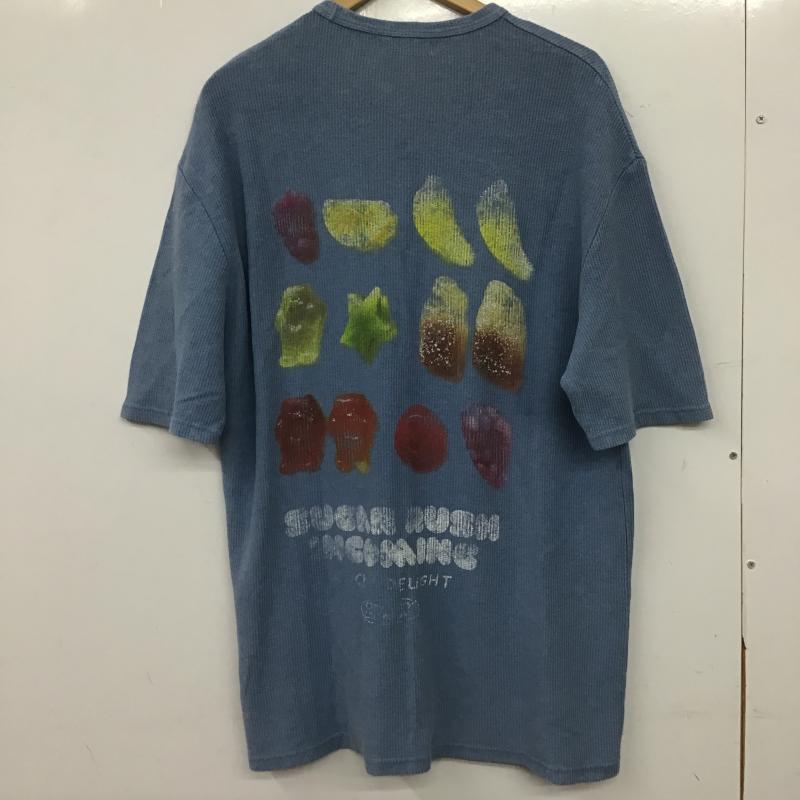 ザラ ZARA Tシャツ 半袖 4805/304/411 L 無地 水色 / ライトブルー / メンズ USED 古着 中古 10159718
