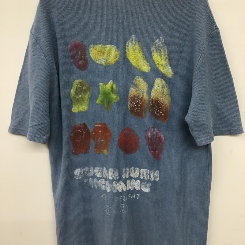 ザラ ZARA Tシャツ 半袖 4805/304/411 L 無地 水色 / ライトブルー / メンズ USED 古着 中古 10159718