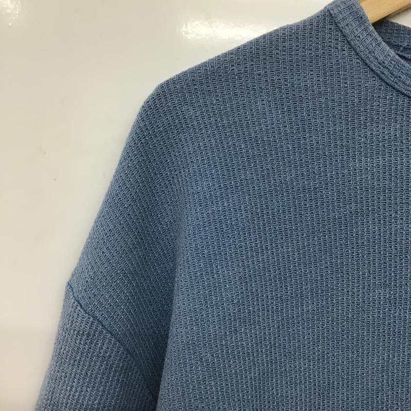 ザラ ZARA Tシャツ 半袖 4805/304/411 L 無地 水色 / ライトブルー / メンズ USED 古着 中古 10159718