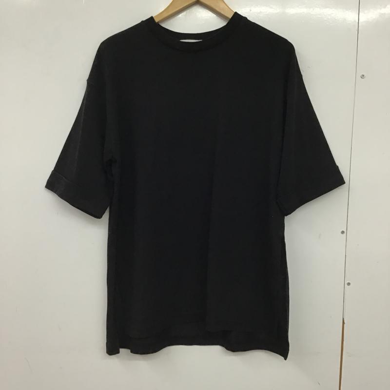 ニコアンド niko and... Tシャツ 半袖 S214TC11AD スリット入り FREE 無地 黒 / ブラック / black レディース USED 古着 中古 10159719