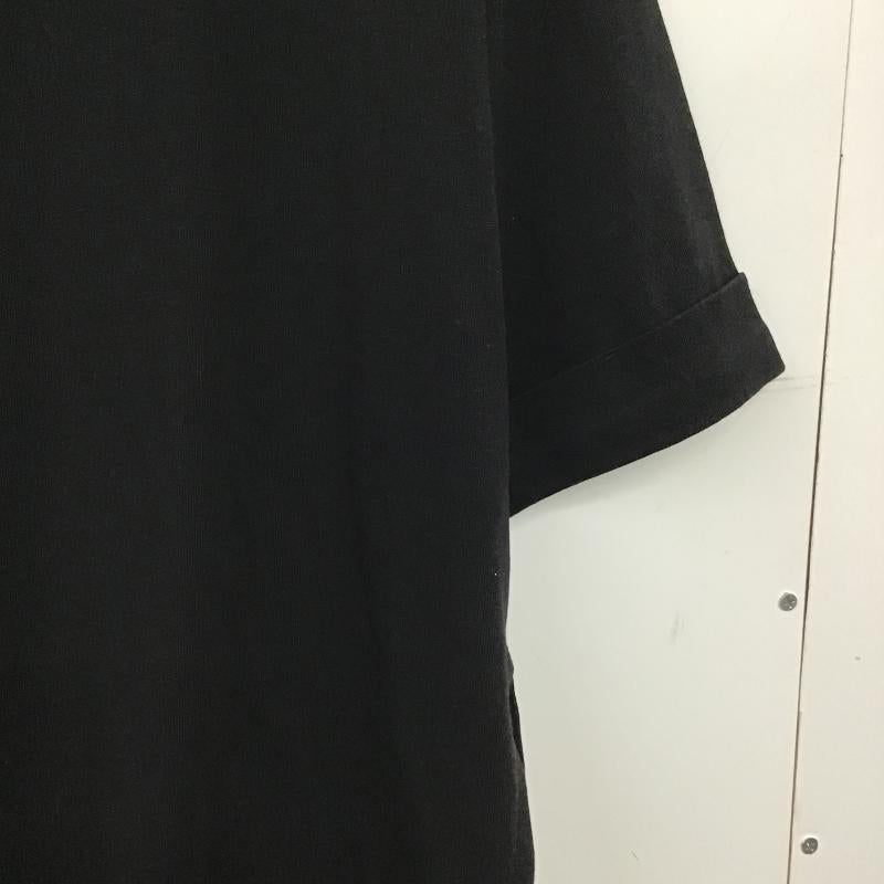 ニコアンド niko and... Tシャツ 半袖 S214TC11AD スリット入り FREE 無地 黒 / ブラック / black レディース USED 古着 中古 10159719
