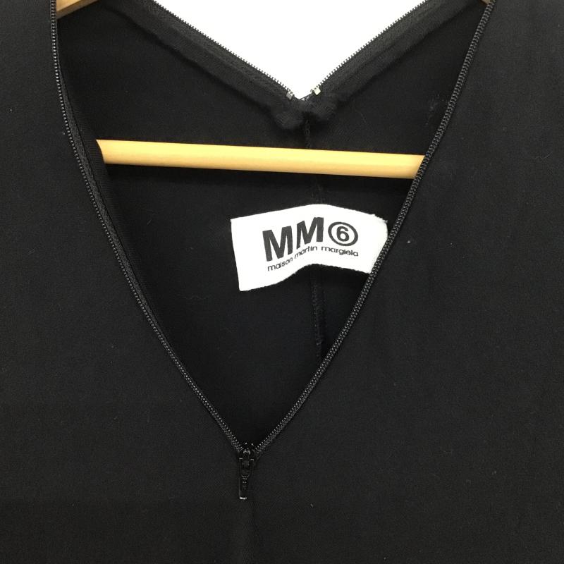 エムエムシックス MM6 ワンピース ひざ丈スカート M 無地 黒 / ブラック / black レディース USED 古着 中古 10159721