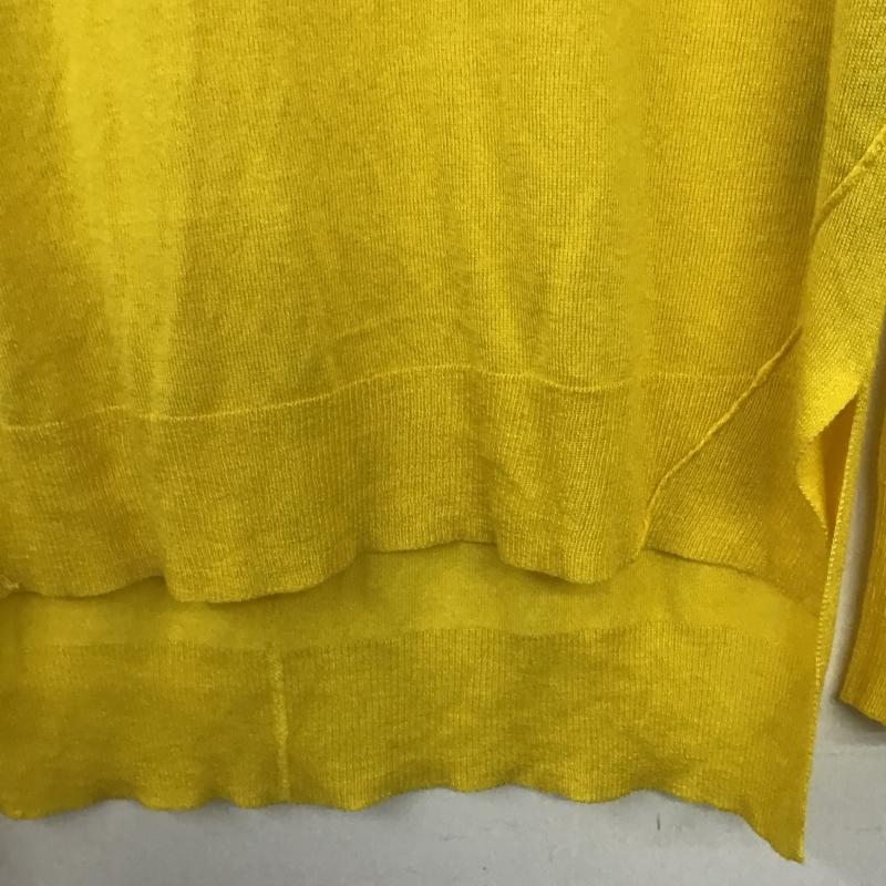 ザラ ZARA ニット、セーター 長袖 1509 004 300 薄手ニット M 無地 黄 / イエロー / yellow レディース USED 古着 中古 10159722