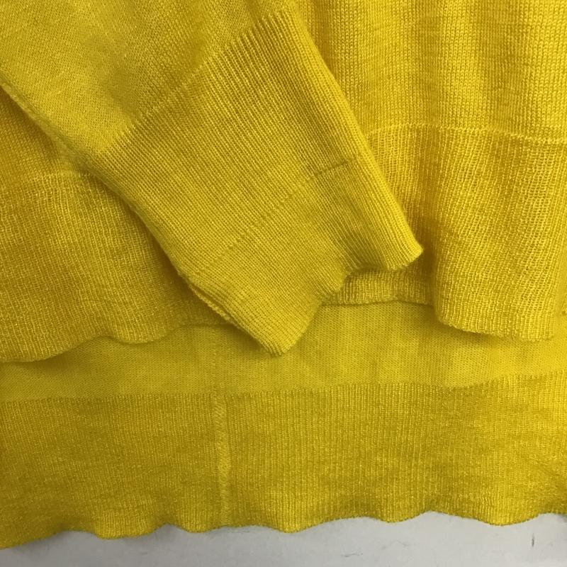 ザラ ZARA ニット、セーター 長袖 1509 004 300 薄手ニット M 無地 黄 / イエロー / yellow レディース USED 古着 中古 10159722