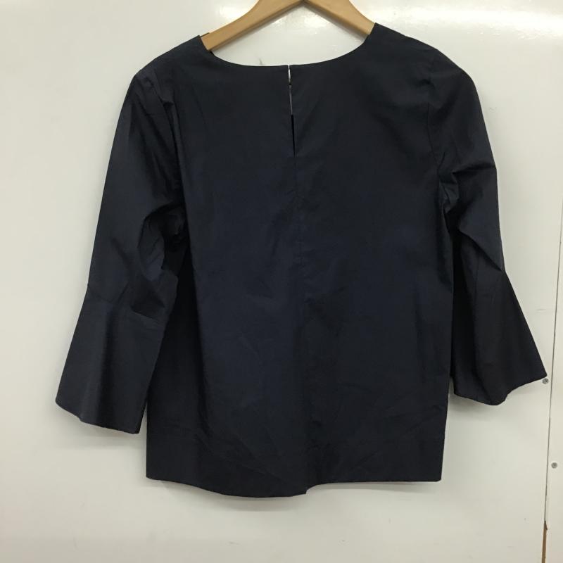 ナノユニバース nano・universe カットソー 七分袖 NL63BL3528KN Vネック FREE 無地 紺 / ネイビー / navy レディース USED 古着 中古 10159723