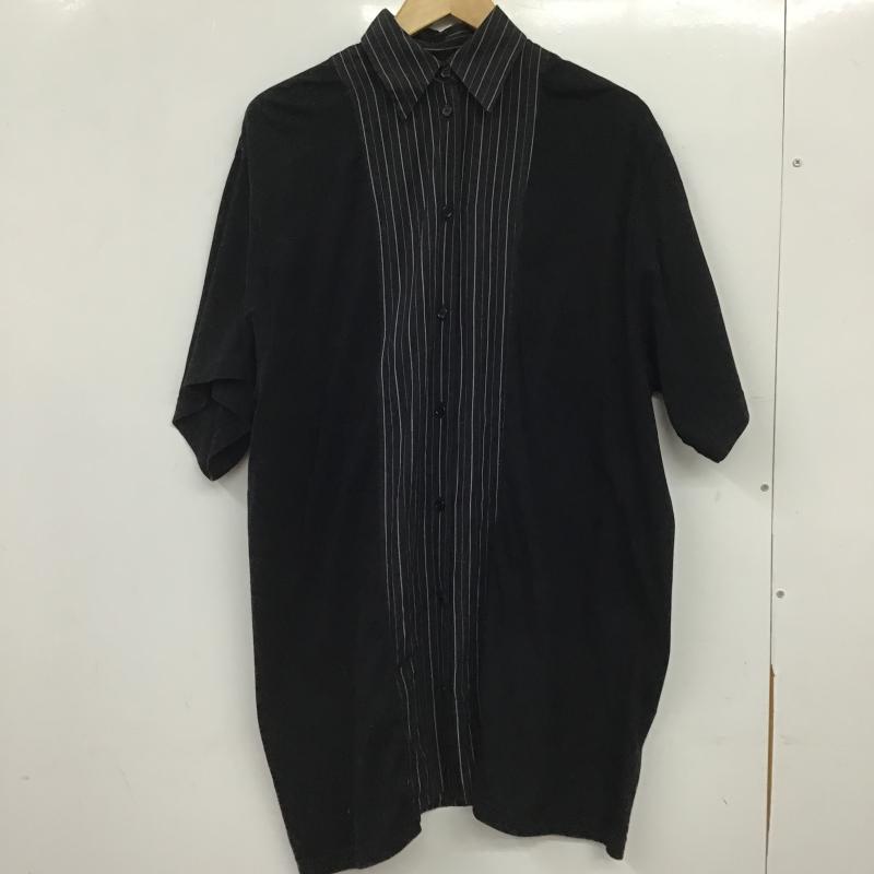 エムエムシックス MM6 ワンピース ひざ丈スカート 36 無地 X ストライプ 黒 / ブラック / black レディース USED 古着 中古 10159724