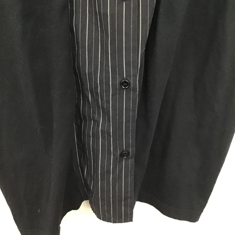 エムエムシックス MM6 ワンピース ひざ丈スカート 36 無地 X ストライプ 黒 / ブラック / black レディース USED 古着 中古 10159724