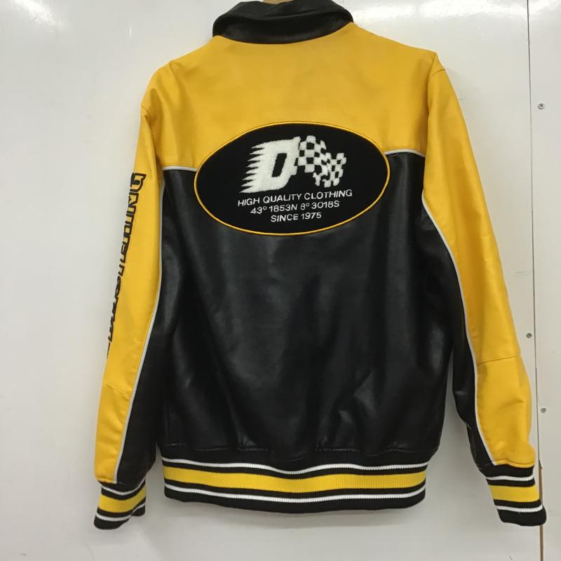 ザラ ZARA ジャケット、上着 ジャンパー、ブルゾン カジュアルジャケット アウター カラージャケット フロントボタン M ロゴ、文字 黒 / ブラック / black X 黄 / イエロー / yellow メンズ USED 古着 中古 10159725
